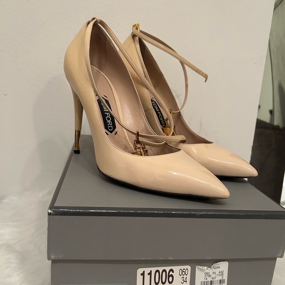 Tom ford patent padlock heel size 41